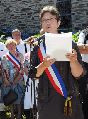 Isabelle Michel, maire de Saint-Laurent-sur-Oust Isabelle Michel, maire de Saint-Laurent-sur-Oust