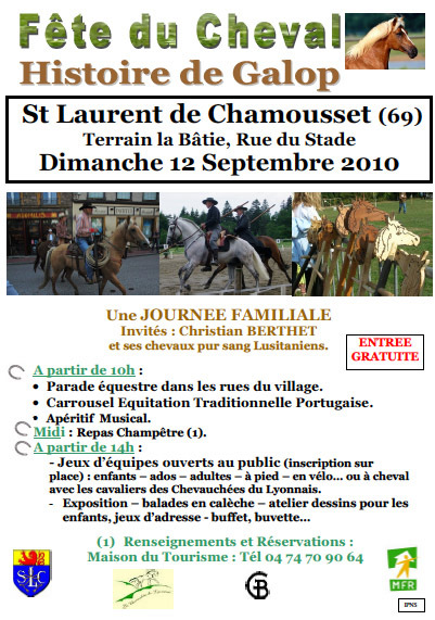 Fête du cheval à Saint-Laurent-de-Chamousset (69)