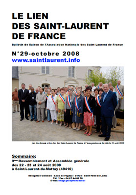 Lien N°29 - bulletin de liaison des Saint-Laurent de France