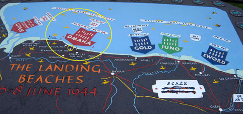 Les plages du débarquement le 6 juin 1944. Les plages du débarquement le 6 juin 1944.
