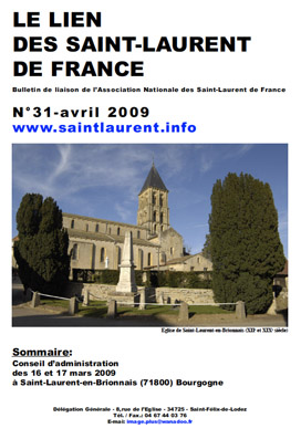 Lien N°31 - bulletin de liaison des Saint-Laurent de France