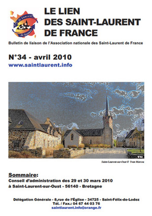 Lien N° 34 - Bulletin de liaison des Saint-Laurent de France Lien N° 34 - Bulletin de liaison des Saint-Laurent de France