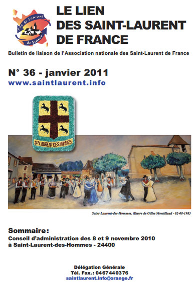 Lien N° 36 - Bulletin de liaison des Saint-Laurent de France