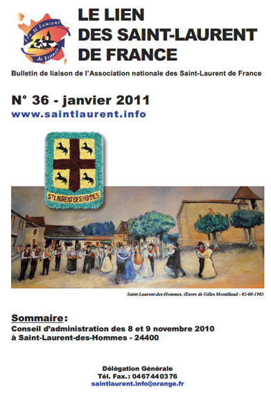Lien N° 36 - Bulletin de liaison des Saint-Laurent de France Lien N° 36 - Bulletin de liaison des Saint-Laurent de France