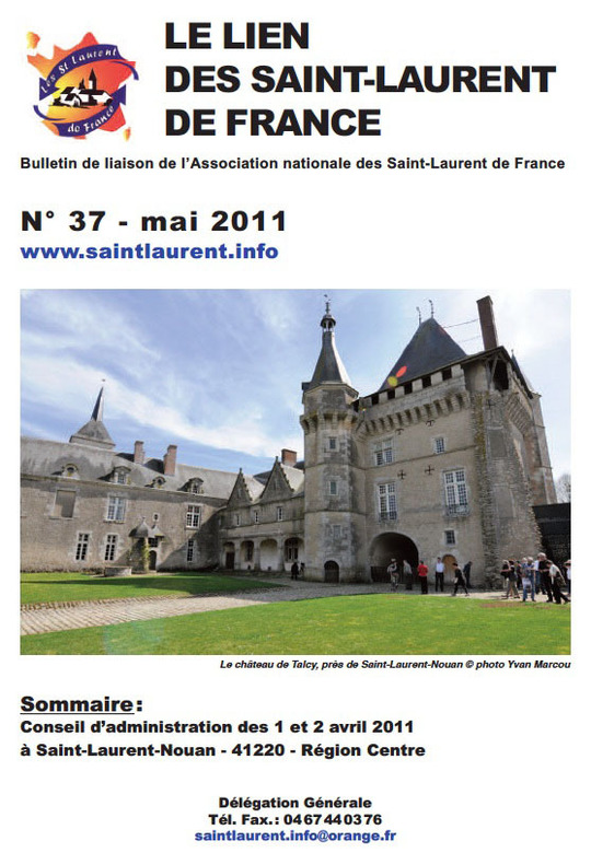 Lien N° 37 - Bulletin de liaison des Saint-Laurent de France