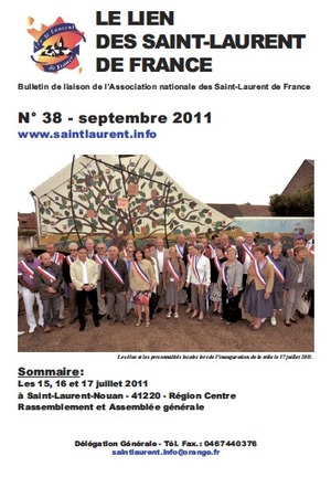 Lien N° 38 - Bulletin de liaison des Saint-Laurent de France Lien N° 38 - Bulletin de liaison des Saint-Laurent de France