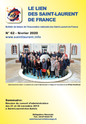 Lien n°62 - Bulletin de liaison des Saint-Laurent-de-France