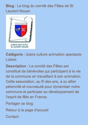 Le Blog du comité des fêtes de Saint-Laurent-Nouan