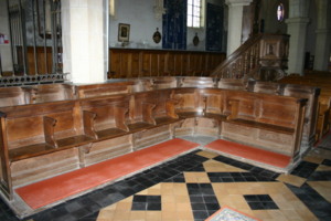 Une partie des stalles achetées en 1838 Une partie des stalles achetées en 1838