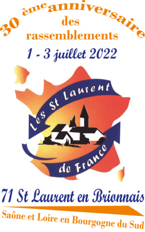 30°rassemblement des Saint-Laurent de France en 2022.