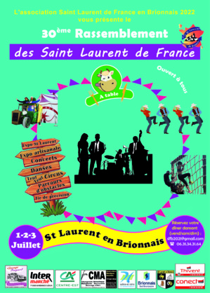 30° rassemblement des Saint-Laurent de France - info dernière