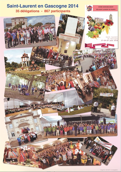 Affiche du 24° rassemblement 2014 - Saint-Laurent en Gascogne Affiche du 24° rassemblement 2014 - Saint-Laurent en Gascogne