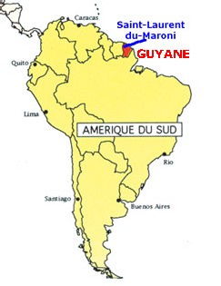 VOIR LA CARTE DE LA REGION GUYANE