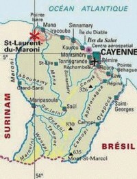 VOIR LA CARTE DE LA REGION GUYANE