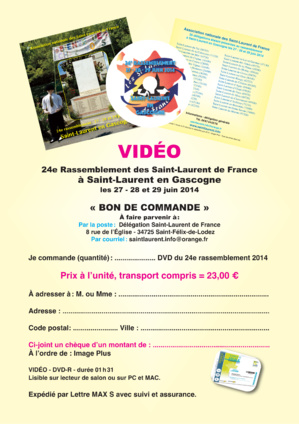VIDEO du 24° rassemblement à Saint-Laurent en Gascogne