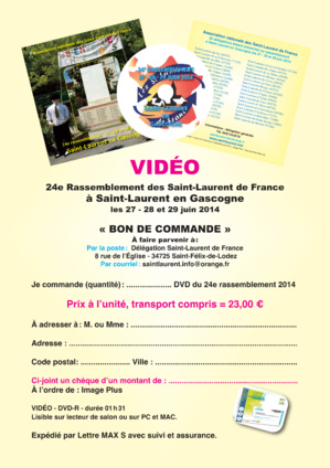 VIDEO du 24° rassemblement à Saint-Laurent en Gascogne VIDEO du 24° rassemblement à Saint-Laurent en Gascogne