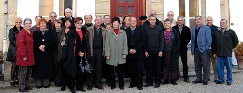 Les élus avec les membres de l'association locale et le CA Les élus avec les membres de l'association locale et le CA