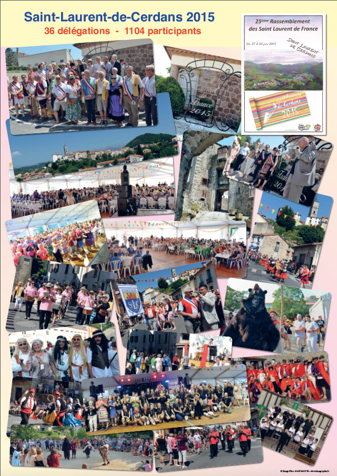 Affiche du 25° rassemblement 2015 - Saint-Laurent-de-Cerdans Affiche du 25° rassemblement 2015 - Saint-Laurent-de-Cerdans