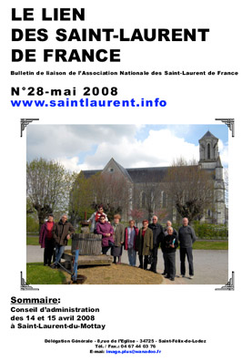 LIEN N°28 - bulletin de liaison des Saint-Laurent de France