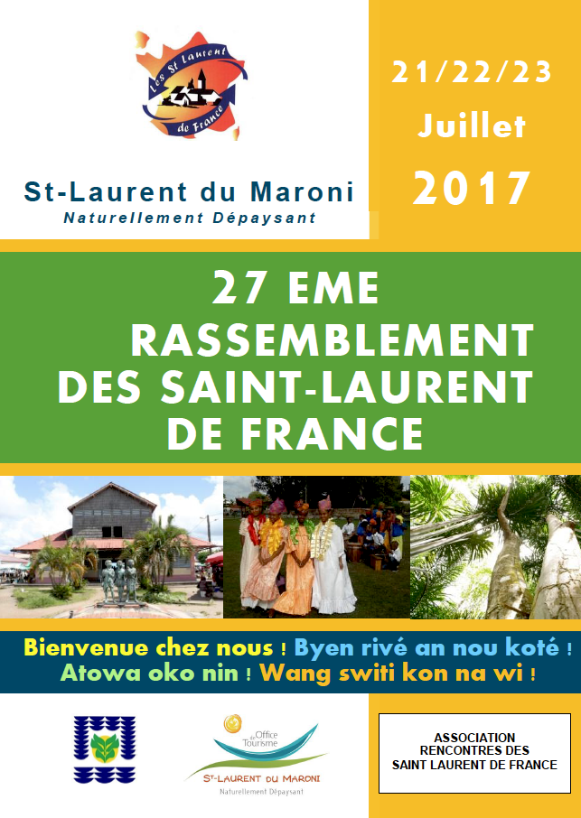 27° rassemblement Saint-Laurent-du-Maroni - info n°4