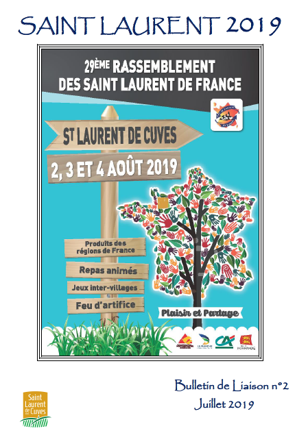 29° rassemblement des Saint-Laurent de France - information n°5