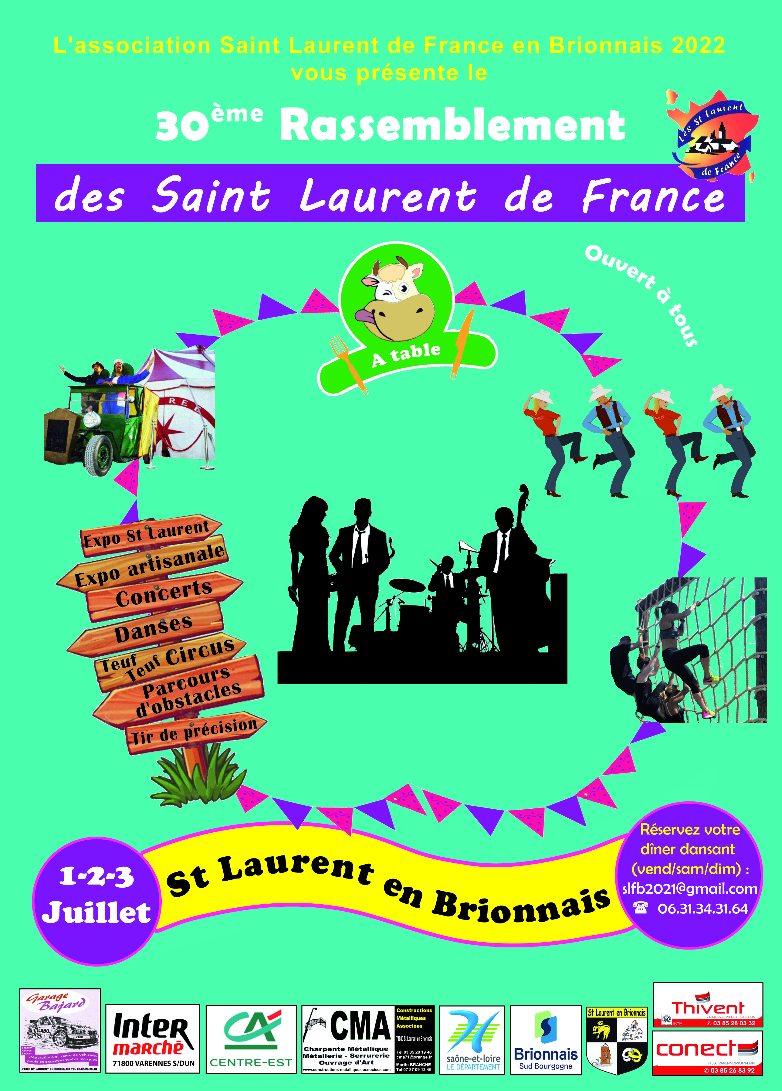 30° rassemblement des Saint-Laurent de France - info dernière